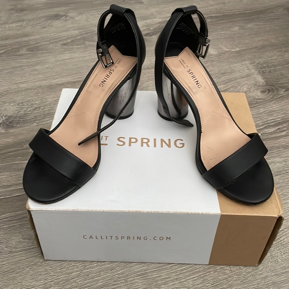 Call it spring black heels